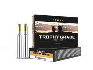Nosler 40608 Trophy Grade Safari  375H&HMag 300gr Nosler Solid 20 Per Box/10 Case