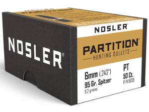 Nosler 16315 Partition  6mm 95gr Partition 50/Box