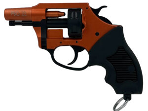 Charter Arms 82290 Pro 22  22 Blank, 6rd Orange Cerakote Frame, Black Rubber Grips