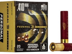 Federal PD412JGE000 Premium Personal Defense 410Gauge 2.50" 7/16oz 000BuckShot 20 Per Box/10 Case