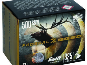 Federal P500SA Premium  500S&W Mag 325gr Swift A Frame 20 Per Box/10 Case