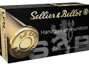 Sellier & Bellot SB38L Handgun  38Special 158gr Lead Flat Nose 50 Per Box/20 Case