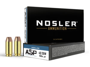 Nosler 51181 Assured Stopping Power Handgun 40S&W 150gr Jacketed Hollow Point 50 Per Box/10 Case