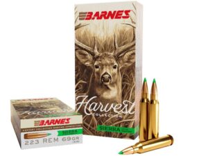 Barnes Harvest Sierra Tipped GameKing Ammunition .223 Rem 69gr PT 3000 fps 20/ct