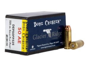 Magnum Research Glacier Ridge Bonecrusher Handgun Ammunition .50AE 325gr Solid Flat Point 25/ct