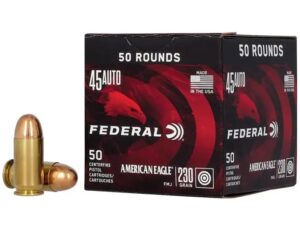 American Eagle Handgun Ammunition .45 ACP 230 gr FMJ 890 fps 1000/ct