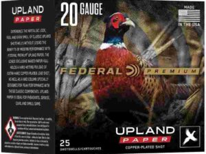 Federal Premium Upland Paper Shotshells 20ga 2-3/4" 1oz 1250 fps #4 25/ct