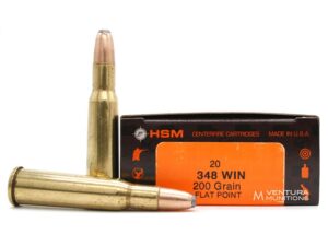 HSM Classic Rifle Ammunition .348 Win 200gr SP 2450 fps 20/ct