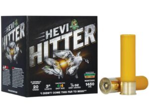 HEVI-Shot HEVI-Hitter Tungsten/Steel Shotshells 20ga 3" 7/8oz 1450 fps #4 25/ct