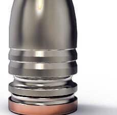 Lee Round Flat Nose Pistol Mould - Double Cavity (Handles Included) .452" 300 gr