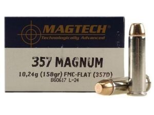 MagTech Handgun Ammunition .357 Mag 158 gr FMJ 1235 fps 50/ct