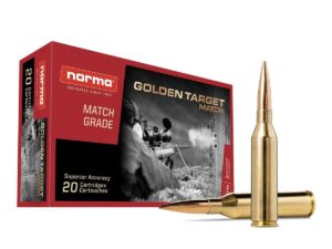 Norma Golden Target Match Rifle Ammunition .300 Norma Mag 230gr BTHP 4550 fps 20/ct