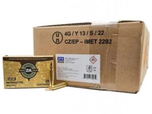 Patriot Sports Rifle Ammunition .223 Rem 55gr FMJ 3280 fps 1000/ct(50-20ct Boxes)