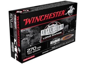 Winchester Expedition Big Game Long Range Rifle Ammunition .270 Win 150 gr. AB 2900 fps 20/ct
