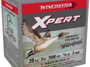 Winchester Xpert High-Velocity Steel Shotshells 20 ga 3" 7/8 oz 1500 fps #2 25/ct