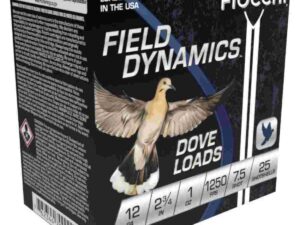 Fiocchi Field Dynamics Shotshells 12 ga 2 3/4" 1 oz #7.5 1250 fps 25/ct