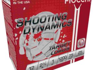 Fiocchi Exacta Heavy Shooting Dynamics Shotshells 12ga 2-3/4 in 1 oz 1200 fps #7.5 25/ct