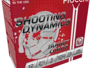 Fiocchi Shooting Dynamics Shotshells 12ga 2-3/4 in 1oz #7.5 1250 fps 25/ct