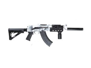 Zastava ZPAP92 AK-47 Rifle - Artic White Camo | 7.62x39 | 16.5" Barrel | Pinned and Welded Muzzle Extension| Magpul CTR Stock