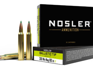 Nosler 40053 Ballistic Tip  300WinMag 180gr Spitzer Ballistic Tip 20 Per Box/10 Case