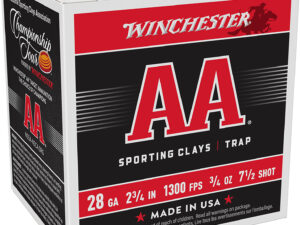 Winchester Ammo AASC287 AA Super Sport Sporting Clay 28Gauge 2.75" 3/4oz 7.5Shot 25 Per Box/10 Case