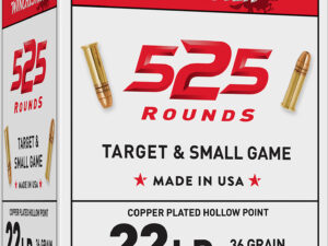 Winchester Ammo 22LR525HP USA  22LR 36gr Copper Plated Hollow Point 525 Per Box/10 Case *Bulk