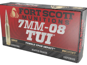Fort Scott Munitions 7MM08120SCV1 Tumble Upon Impact (TUI) Rifle 7mm-08Rem 120gr Solid Copper Spun 20 Per Box/10 Case