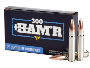 Wilson Combat A300HMR135HBN HAM'R Bonded 300 HAM'R 135 gr Speer HAM'R Bonded Nickel-Plated Brass 20 Bx/ 10 Case