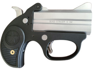 Bond Arms BASL Stinger  9mm Luger 2rd 3" Matte Stainless Steel Barrel, Anodized 7075-T6 Aluminum Frame, Rebounding Hammer, Black Rubber Grip, Manual Safety