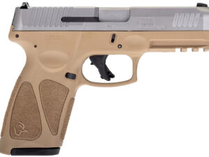Taurus 1G3B949T15 G3  Full Size Frame 9mm Luger 15+1 4" Matte Stainless Steel Barrel, Matte Serrated Stainless Steel Slide, Tan Polymer Frame w/Picatinny Rail, Tan Polymer Grip, Right Hand