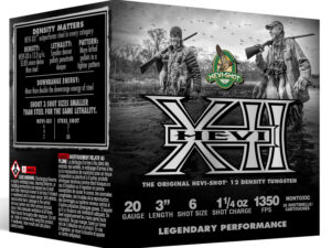 HEVI-Shot HS53206 HEVI-XII  20Gauge 3" 1 1/4oz Tungsten 6Shot 25 Per Box/10 Case