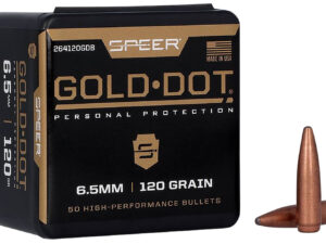 Speer 264120GDB Gold Dot  264Cal 120gr Bonded Soft Point 50 Per Box/20 Case