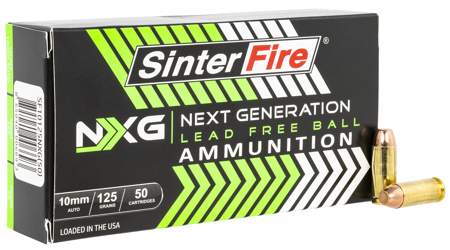 SinterFire Inc SF10125NXG Next Generation (NXG) 10mmAuto 125gr Lead Free Ball 50 Per Box/20 Case