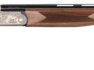 Charles Daly 930344 202A  Full Size 28 Gauge Break Open 3" 2rd 26" Blued Vent Rib Barrel, Silver Engraved Aluminum Receiver, Checkered Walnut Stock