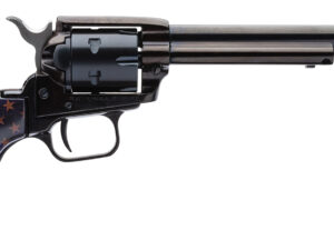 Heritage Mfg RR22B6GOLDUSA Rough Rider  22 LR 6 Shot, 6.50" Black Oxide Steel Barrel, Black Oxide Zinc Alloy Frame, Black Oxide Cylinder, Gold USA Flag Grip, Exposed Hammer