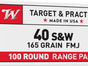Winchester Ammo USA40SWVP USA Value Pack 40S&W 165gr Full Metal Jacket 100 Per Box/5 Case