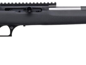 Magnum Research SBA22WMH Magnum Lite Straight Bolt 22 WMR 9+1 19" Black Threaded Barrel, Black Anodized Aluminum Receiver w/Picatinny Rail, Black Hogue OverMolded Polymer Stock