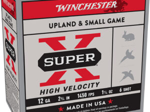 Winchester Ammo X12HV6 Super X High Velocity 12Gauge 2.75" 1 1/4oz 6Shot 25 Per Box/10 Case