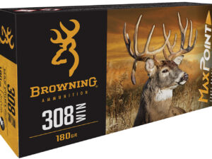 Browning Ammo B192103082 Max Point  308Win 168gr 20 Per Box/10 Case