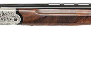 Chiappa Firearms 930379 202AE  20 Gauge Break Open 3" 2 26" Black Chrome Lined Vent Rib Barrel, Nickel-Plated Engraved Aluminum Receiver, Fixed Walnut Stock