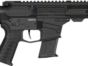 CMMG 57A340FAB Banshee MK57 5.7x28mm 20+1 8" Black Nitride Medium Taper Threaded Barrel, EML 7" M-LOK Handguards, Black Armor Cerakote Aluminum Picatinny Rail Receiver, CMMG Zeroed Grips