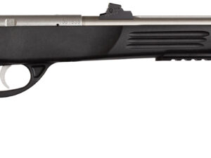 Crickett KSA796 Hunter Adult 22 WMR 1rd 9" Threaded Single Shot Stainless Barrel, Black Synthetic Grips