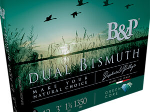 B&p Ammunition 12B4DB43 Dual Bismuth  12Gauge 3" 1 1/4oz Bismuth 3/4Shot 10 Per Box/10 Case