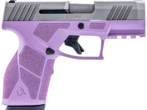 Taurus 1-GX2939LP GX2  9mm Luger 13+1 3.37" Matte Stainless Steel Barrel, Matte Serrated Stainless Steel Slide, Light Purple Polymer Frame w/Picatinny Rail, Polymer Grip