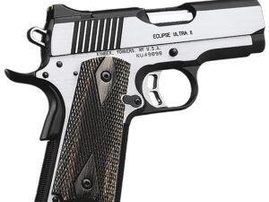 Kimber Mfg.,inc 3200042CA Eclipse Ultra II (CA) 45 ACP 7+1 3" Stainless Steel Slide Brush Polished Front Strap Checkering Laminated Gray/Black Double Diamond Grip