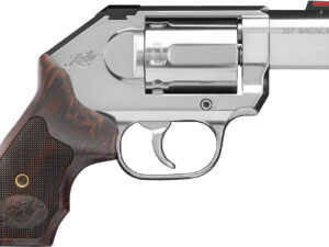 Kimber Mfg, Inc 3400009CA K6S DCR *CA Compliant DAO 357 Mag 6 Shot 2" Satin Silver Stainless Steel Barrel & Cylinder, Satin Silver Stainless Steel Frame, Laminated Wood Grip, Concealed Hammer