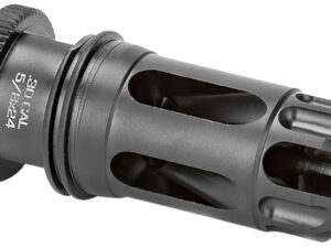 Griffin Armament DLFC30C5824 Dual-Lok Flash Comp 30/7.62mm Black QPQ Nitride 17-4 PH Stainless Steel 5/8"x24 Threads