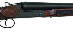 Charles Daly 930391 500 Coach 20 Gauge Break Open 3" 2rd 20" Black Side By Side Barrel, Steel Receiver, Fixed w/Pistol Grip Checkered Walnut Walnut Stock