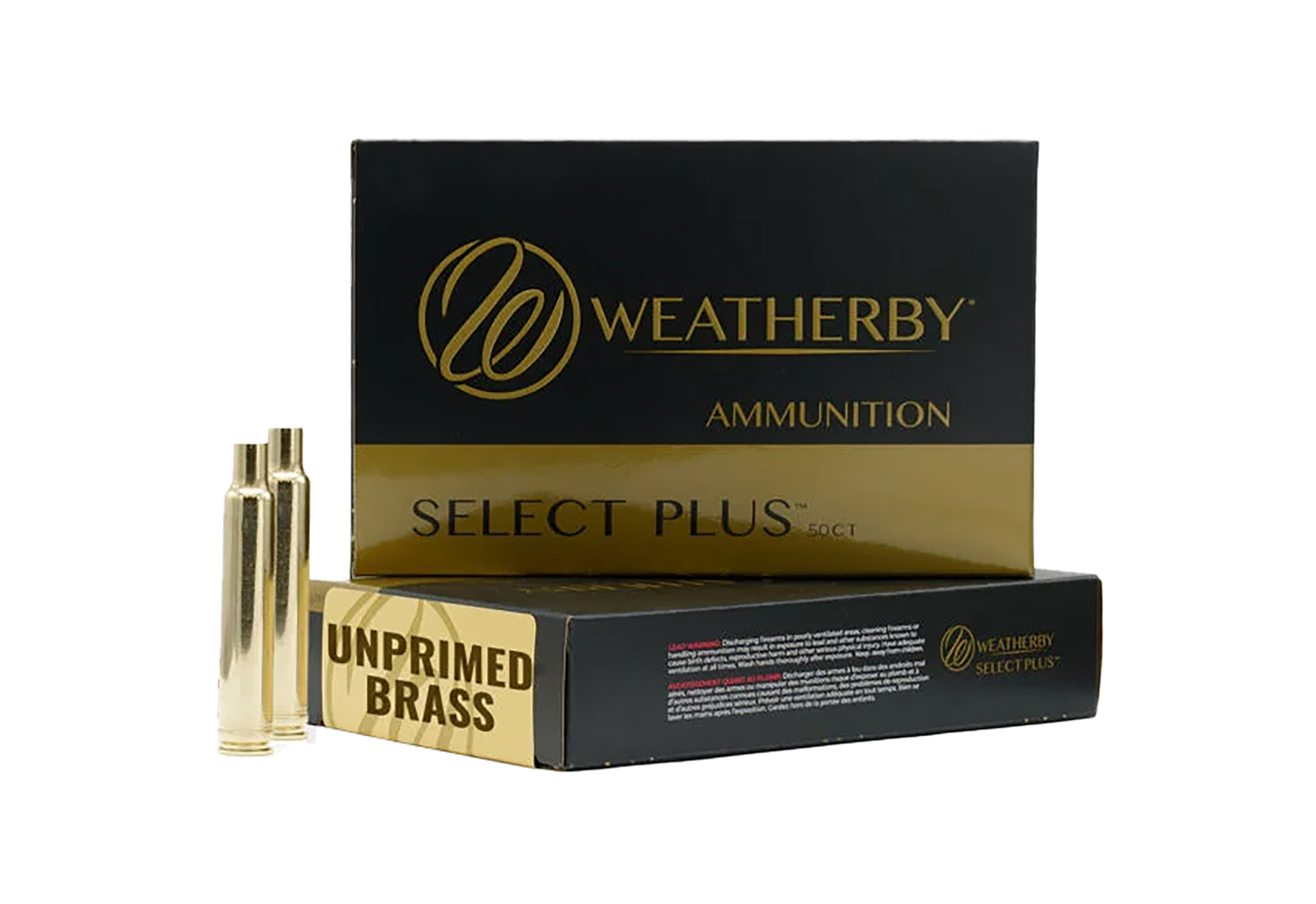 Weatherby BRASS300CT50 Select Plus Unprimed Cases 300 Wthby Mag Rifle Brass 50/Box