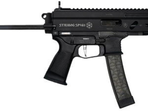Grand Power 850003223131 SP9A1 Stribog 9mm Luger 30+1 8" Black Threaded Barrel, M-LOK Handguard, Black Aluminum Picatinny Rail Receiver, Black PDW Tailhook Brace, Black Polymer Grip, Thread Protector